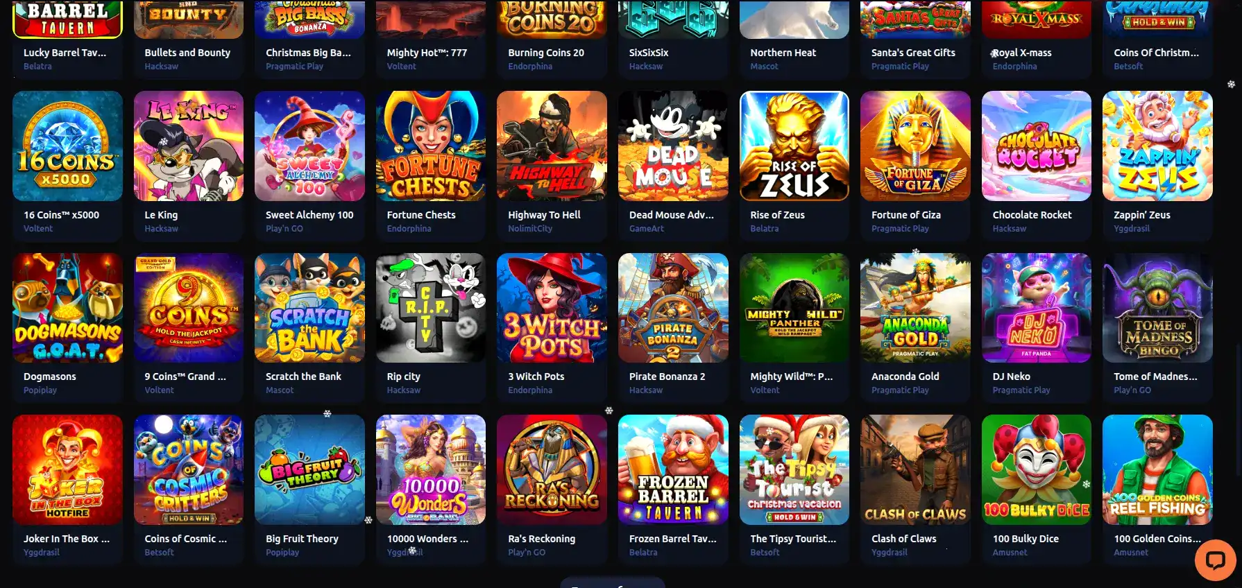 Игровой интерфейс казино Spin Bounty с яркими слотами